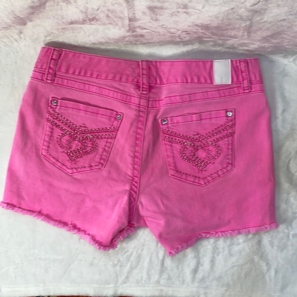 𝅺maurice’s Hot Pink Jean Shorts Size 11/12 Regular - Picture 6 of 15